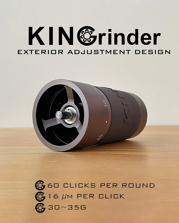 KINGrinder K6 Manual Hand Coffee Grinder External Adjustment Sigma Coffee UK