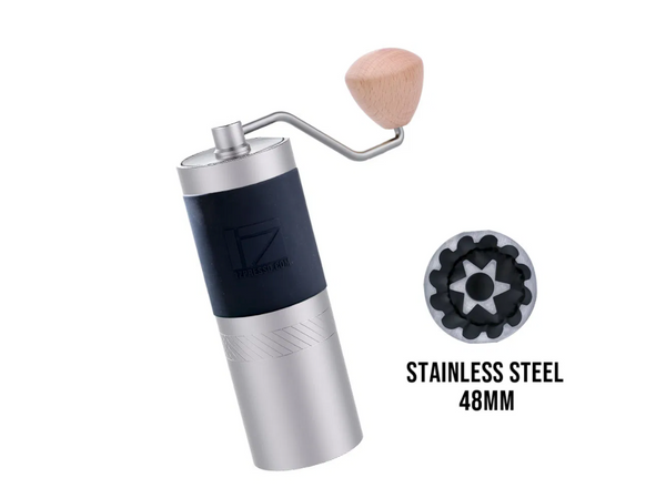 1Zpresso JX manual coffee grinder aluminium body stainless steel conical burrs sigma coffee uk